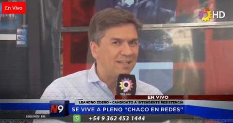 Leandro Zdero en Canal 9 desde la Plaza Belgrano eldifusor